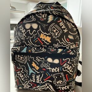 karl langerfeld backpack with cute designs
